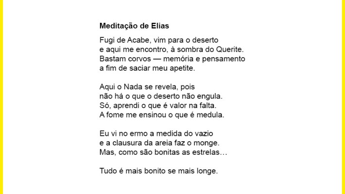 Meditação de Elias