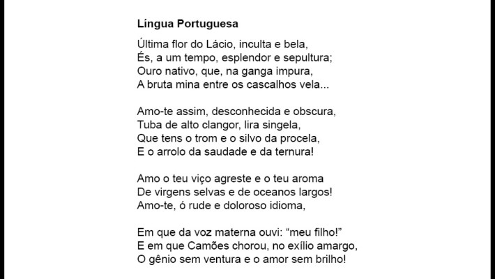 Língua Portuguesa
