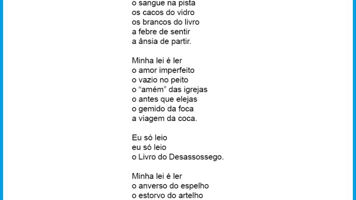 Minha lei é ler
