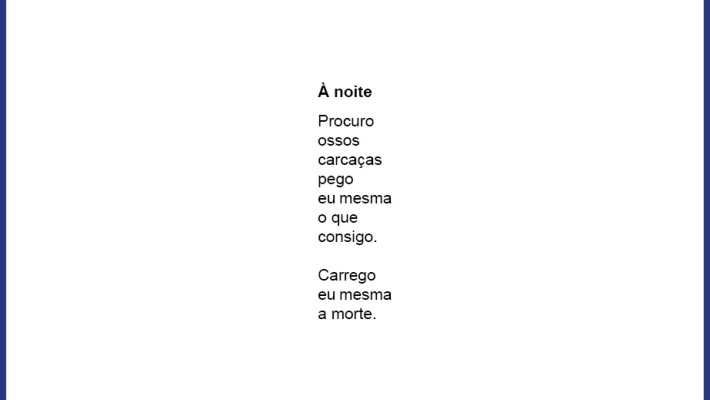 À noite