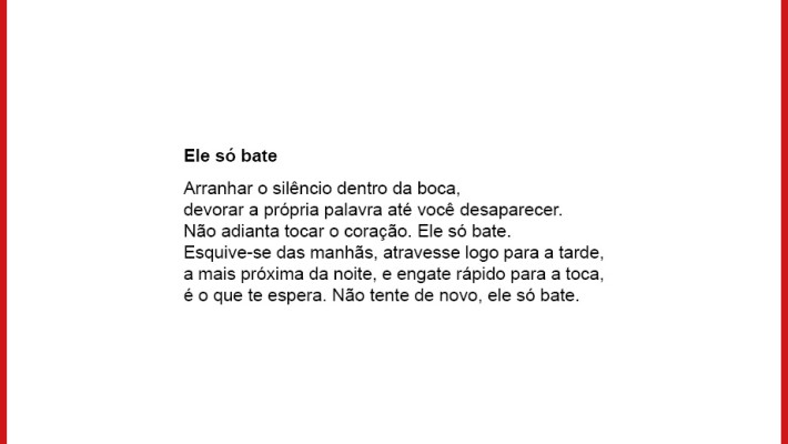 Ele só bate