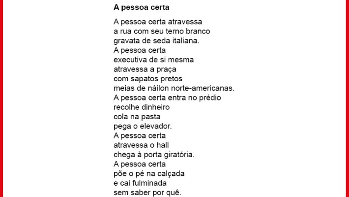 A pessoa certa