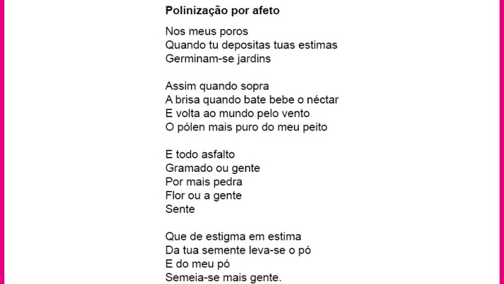 Polinização por afeto