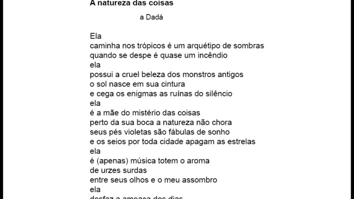 A natureza das coisas