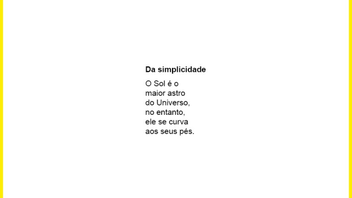 Da simplicidade