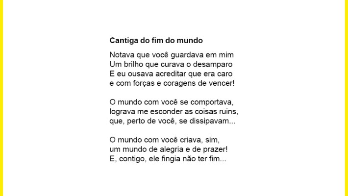 Cantiga do fim do mundo