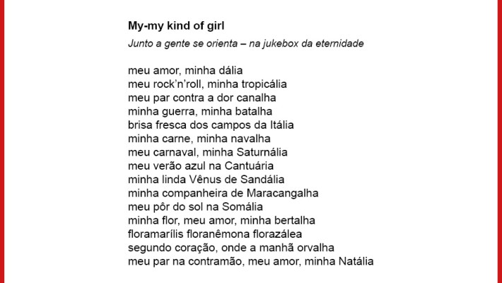 My-my kind of girl