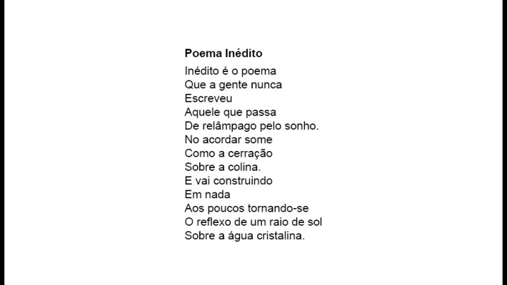Poema Inédito