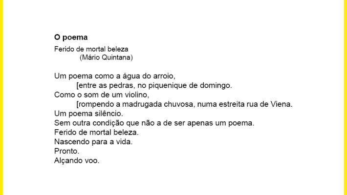 O poema