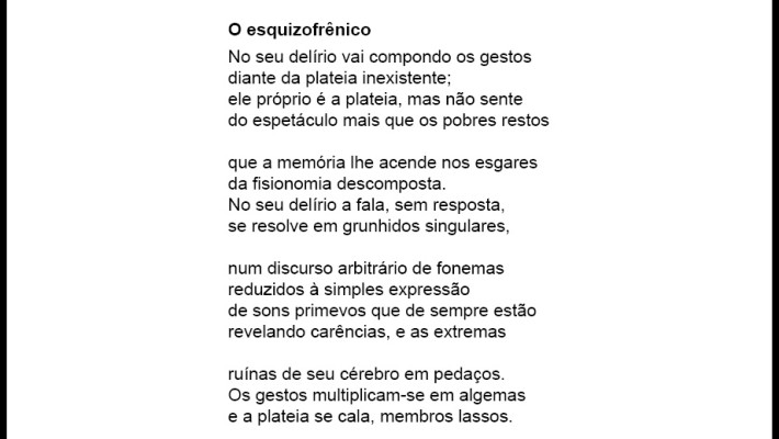 O esquizofrênico