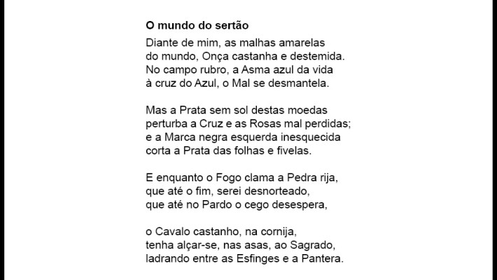 O mundo do sertão
