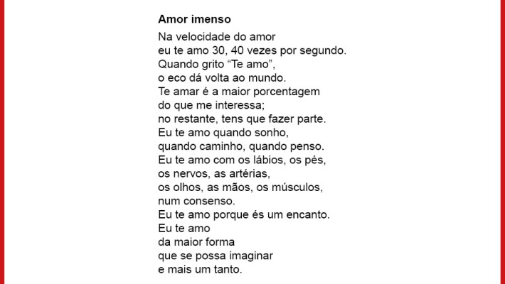 Amor imenso