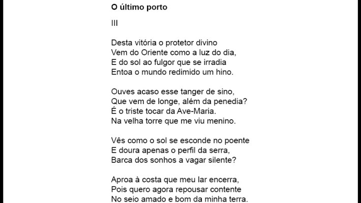 O último porto