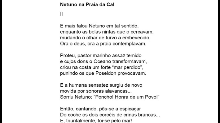 Netuno na Praia da Cal - II