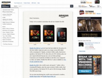 Folhetim digital da Amazon