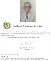 Homenagem a Benjamin do Rêgo Monteiro Neto